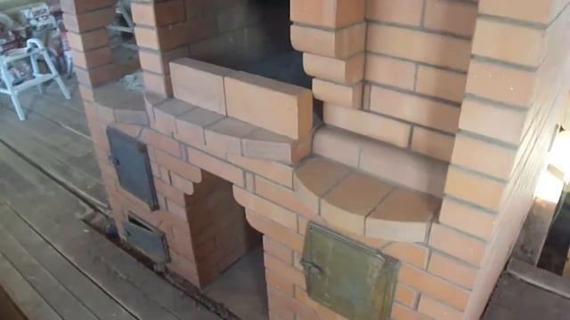 Русская печь с варочной плитой и нишей под самовар смотреть онлайн