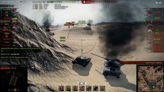 Object 416 gameplay - Ace Tanker - World of Tanks 9.8 / 9.8.1 XVM mod pack смотреть онлайн