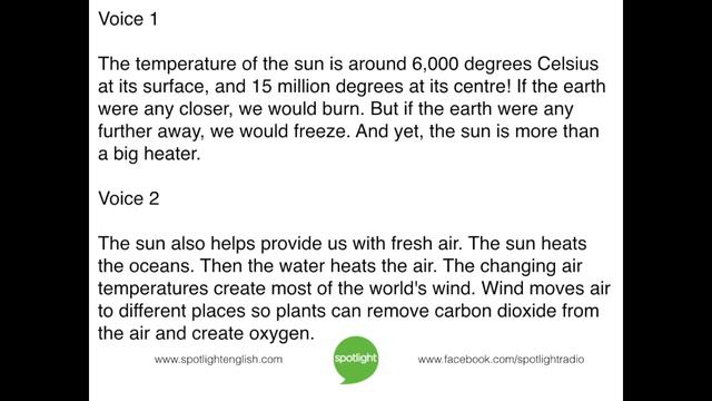 The Sun | Practice English With Spotlight