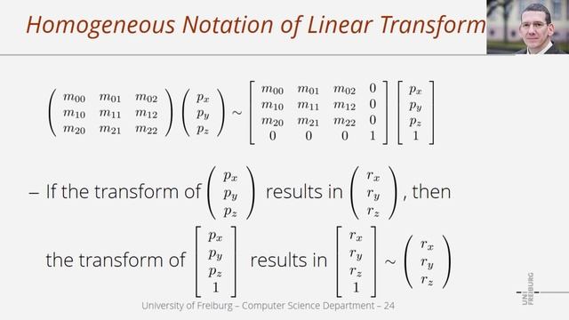 Computer Graphics - Homogeneous Notation