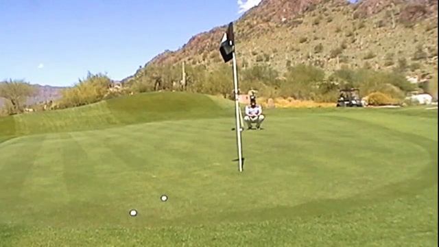Gold Canyon Golf Resort Dinosaur Mountain Hole 1 including Analysis of its Green using a Greens Boo смотреть онлайн