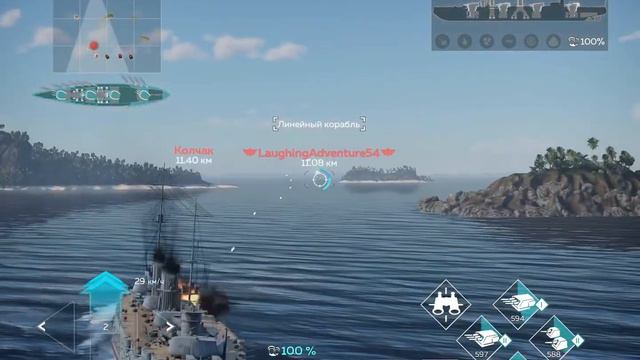 Обзор корабля Императрица Мария в WarThunder Mobile смотреть онлайн