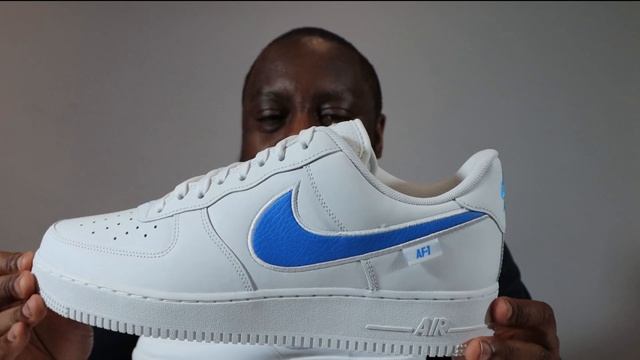 Air Force 1 Oversized Swoosh White Blue On Foot Sneaker Review QuickSchopes 545 Schopes FN7804 100 смотреть онлайн
