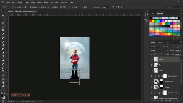 Creating an Little Boy Movie Poster Design In Photoshop смотреть онлайн