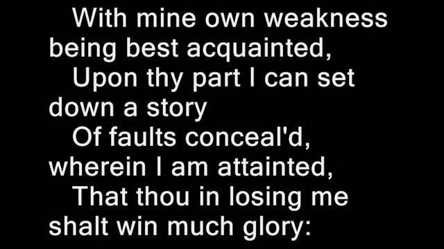 Sonnet 88 by William Shakspeare смотреть онлайн