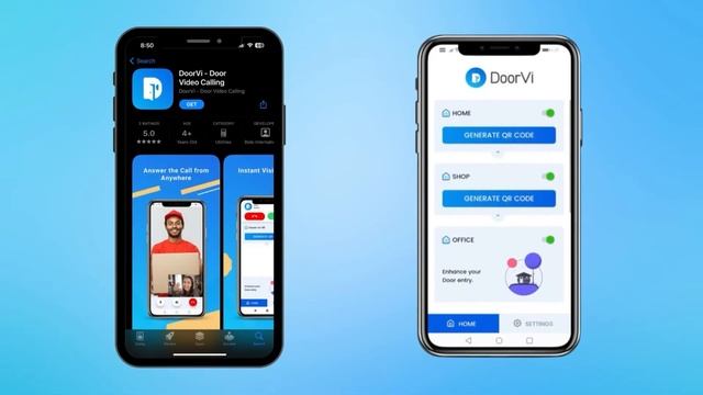 DoorVi Smart Video Doorbell Powered By QR Code Technology | Instant Visitor Video Call On Smartphon