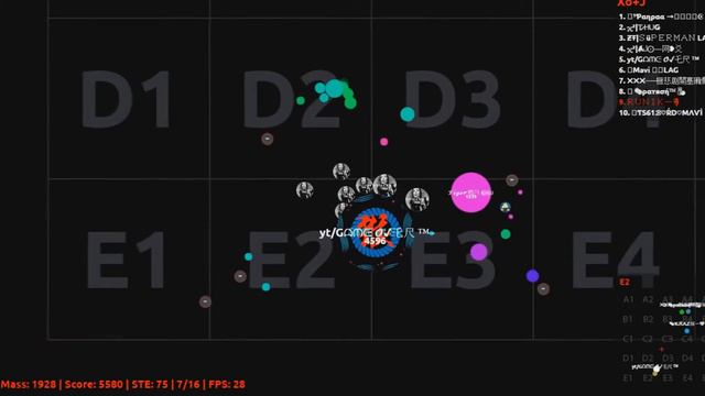 Agar.io // Server Takeover // 22 K Score // w/GameOver смотреть онлайн
