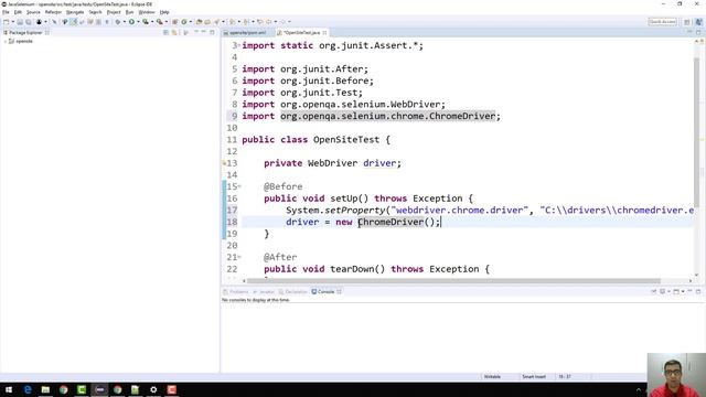#004 Automação de testes passo-a-passo c/ Java e Selenium: acessando um site смотреть онлайн