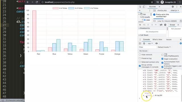 Labels from CSV File with Chart JS part 2 смотреть онлайн
