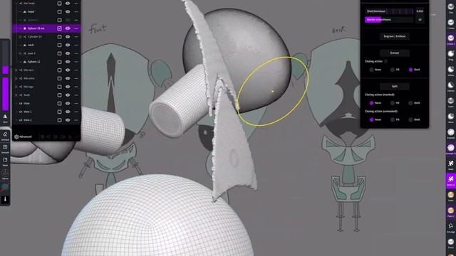 Modeling 3d character with nomad app on iPad Pro || easy tutorial for beginners {timelapse} смотреть онлайн