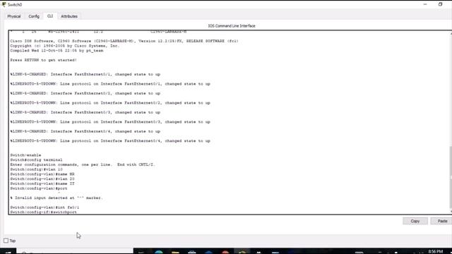 Vlan Configuration step by step in Cisco Packet Tracer смотреть онлайн