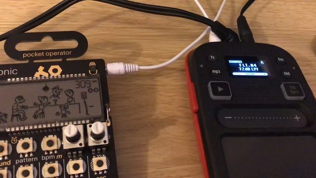 Using A Pocket Operator Tonic With A Korg Mini Kaoss Pad 2.