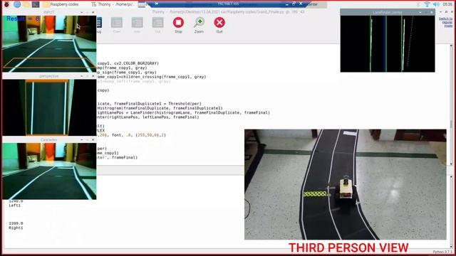 Self Driving Robot Car with traffic Sign Detection| Using OpenCV, Raspberry pi and ESP32 смотреть онлайн