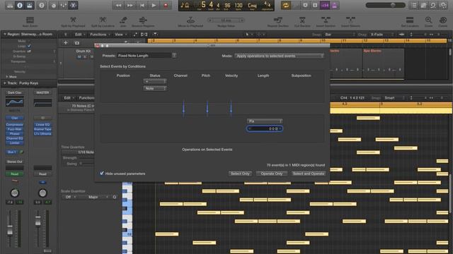 Logic Pro X - Video Tutorial 35 - MIDI Transform Window (An Overview) смотреть онлайн