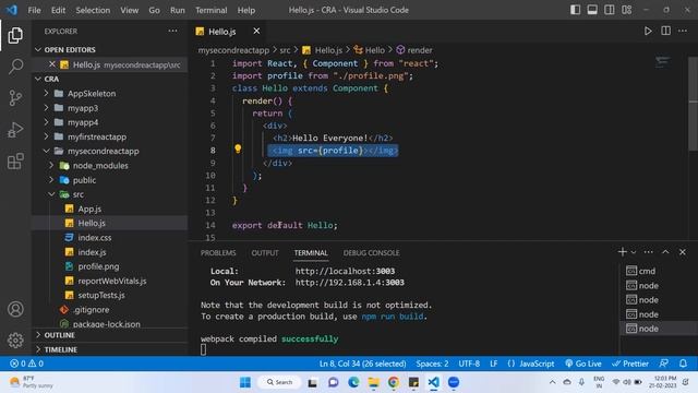 Creating Class Based Component In CRA | React Components in Hindi | #2023 смотреть онлайн
