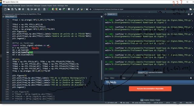 Transformée de Fourier Discrète d'un signal illimité + Fenêtrage: Démo sous python pour un cosinus смотреть онлайн