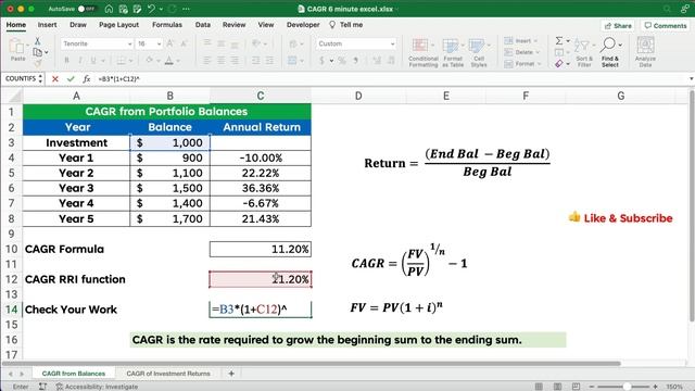 Calculate CAGR in Excel: Compound Annual Growth Rate смотреть онлайн