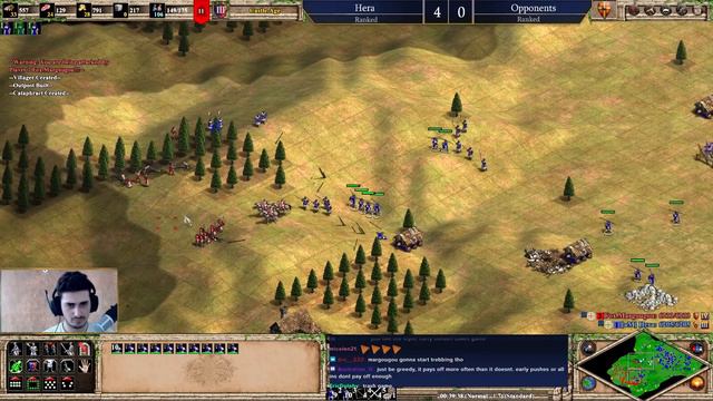 Byzantines vs Britons | 1v1 Arabia | vs Margougou | AoE2 смотреть онлайн