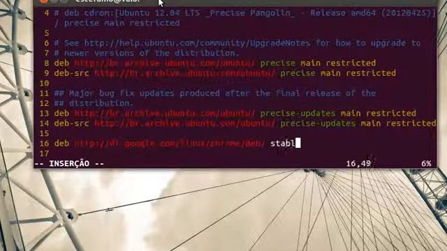 instalando o google chrome no ubuntu editando o sources.list смотреть онлайн