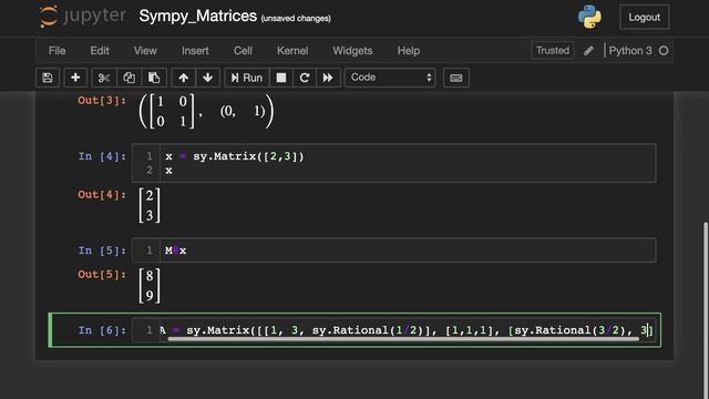 Python: Sympy Matrices (Linear Algebra SOLVED!) смотреть онлайн