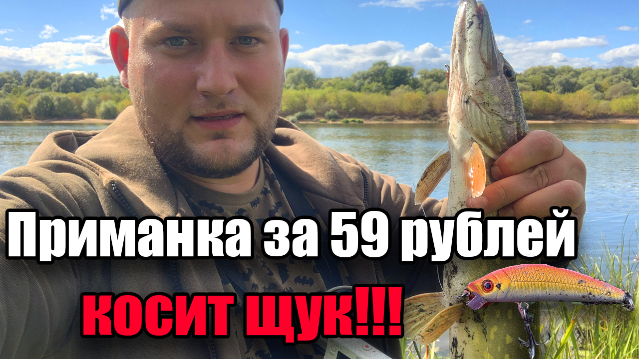 КИТАЙСКИЙ ВОБЛЕР ЗА 59 РУБЛЕЙ! КОСИТ ВСЕХ ЩУК - рыбалка на спиннинг смотреть онлайн