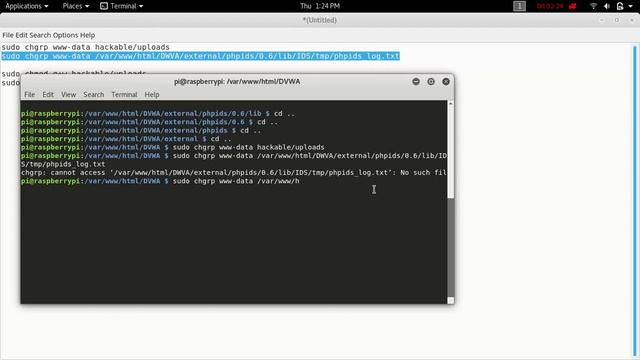 Writable folder DVWA Error смотреть онлайн