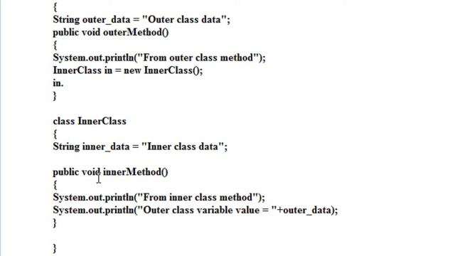 java tutorial for beginners 41 inner class in java example смотреть онлайн
