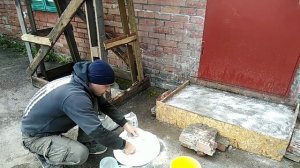 Не дорогой Ремонт ступеней крыльца с добавкой мраморной крошки