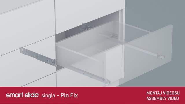 Smart Slide. Установка направляющих частичного выдвижения с PinFix от SAMET смотреть онлайн