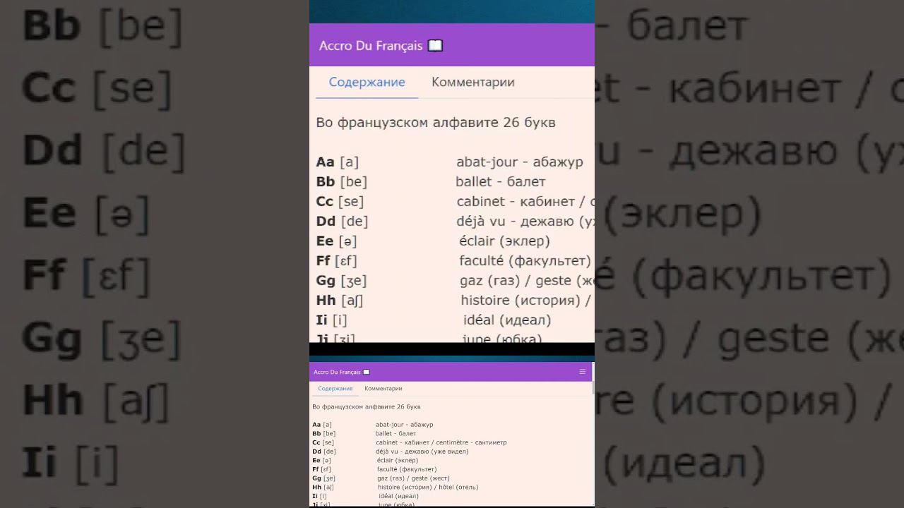 Французский алфавит и непроизносимые буквы на конце слов. Часть 1 #французскийязык #грамматика смотреть онлайн