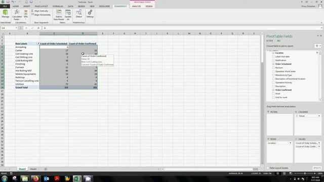 Create KPI from Power Pivot in Microsoft Excel смотреть онлайн