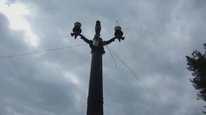 Электровоз ВЛ8-1162 с грузовым поездом. Платформа Абаата, Гагра, Абхазия.