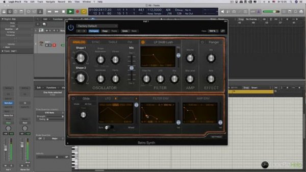 Меняем тип звука с помощью ADSR в Logic Pro X [Logic Pro Help]