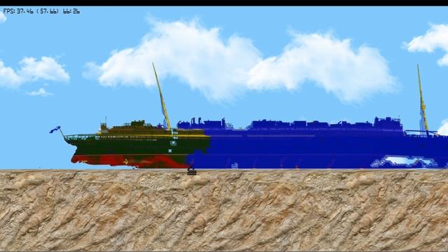 Sinking The R.M.S. Lusitania In Floating Sandbox