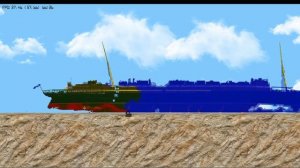 Sinking the R.M.S. Lusitania in Floating Sandbox
