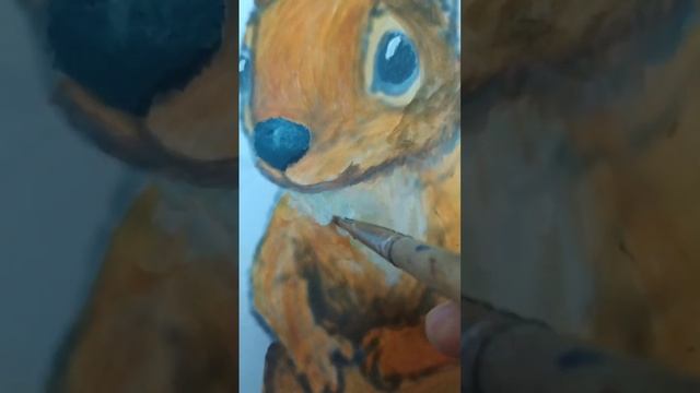 Рисуем белку с детьми (живопись) смотреть онлайн