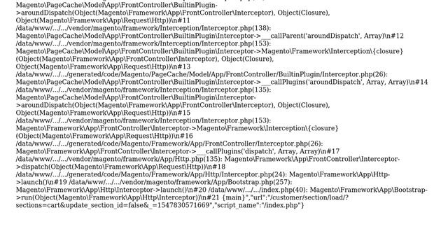 Magento: "Area code is not set" in var/log смотреть онлайн