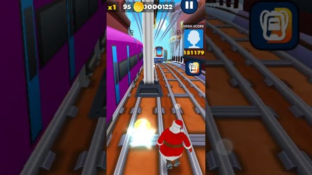 Subway Santa Xmas Run Android/iOS Gameplay??? - Walkthrough Mobile Game❤️?? | Asgoo Gamer??♂️? смотреть онлайн