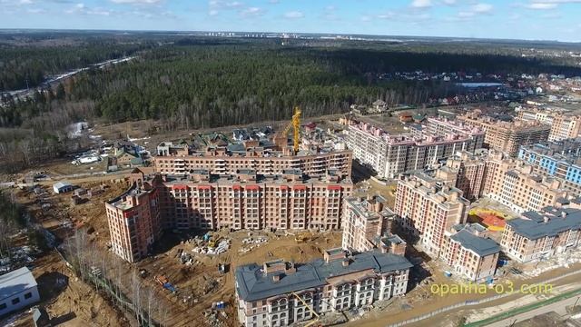 opaliha-o3.com полёт вокруг и над стройкой ЖК Опалиха О3 25.03.2017 смотреть онлайн