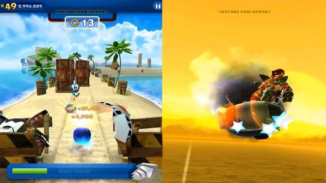 SONIC DASH - SONIC VS DRAGON HUNTER LANCELOT смотреть онлайн