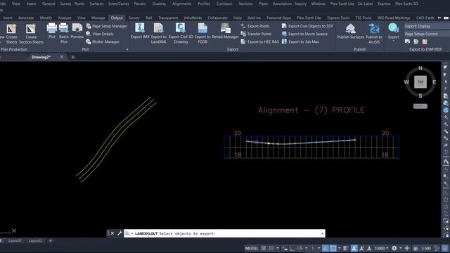 Alignment & Profile from 3d Polyline | Profile from 3d Polyline | Export & Import land xml File C3d смотреть онлайн