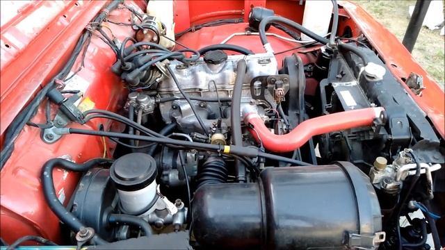 RED CAR Suzuki Katana Jimny 1998 ENGINE BLOW смотреть онлайн