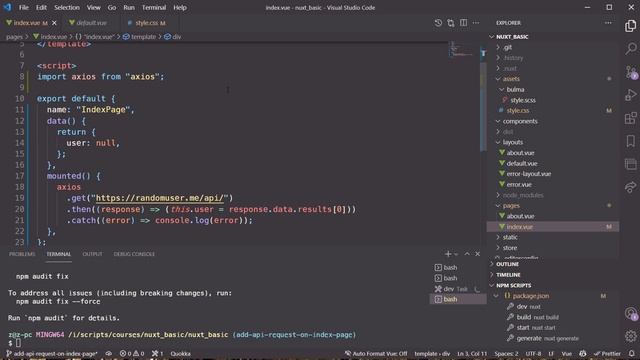 Nuxt 2 basics #7 - Настраиваем работу с API - 1 смотреть онлайн