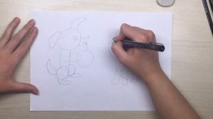 Рисуем собачку и котика (7+)