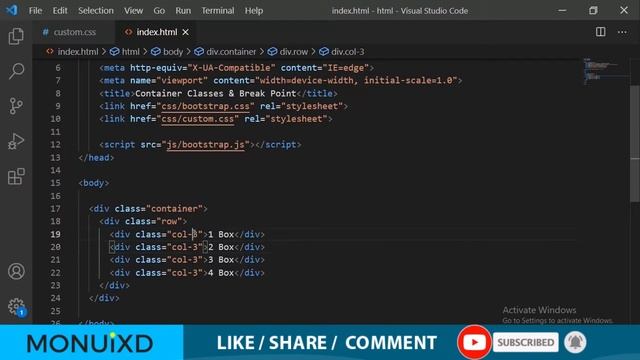 Bootstrap 5 Grid System With Col Class | Bootstrap Grid System Kya Hai | Web Coding | MONUiXD смотреть онлайн