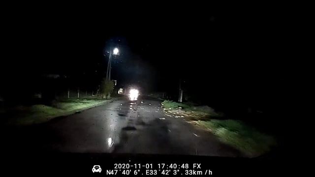 F3 H7 под дождем в рефлекторе ЗАЗ Форза. смотреть онлайн