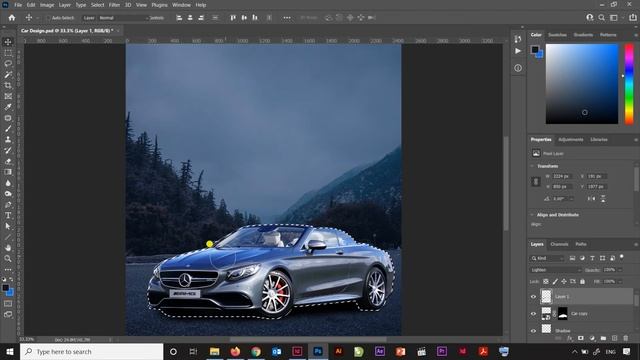 Car Poster Design | Photoshop Tutorial in Hindi - हिंदी смотреть онлайн