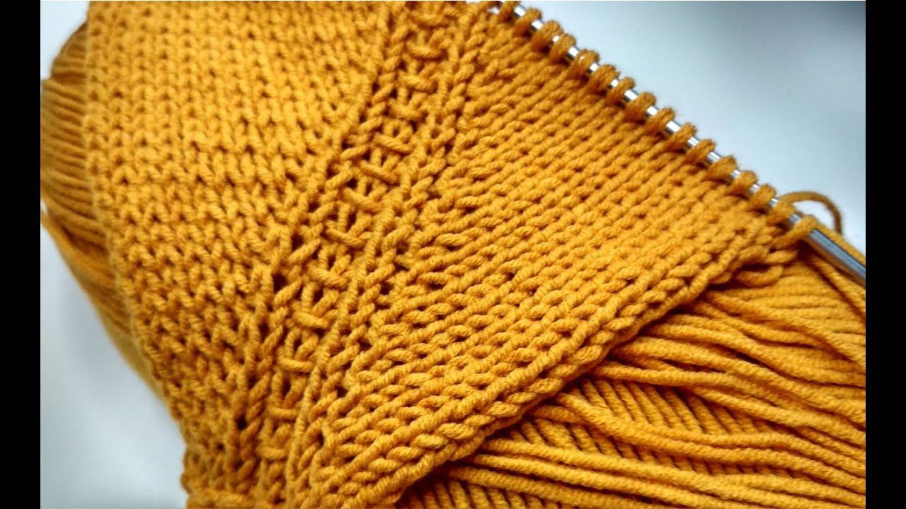 Простая линия реглана спицами "Джутовая петля". Можно вязать реглан сверху и снизу смотреть онлайн