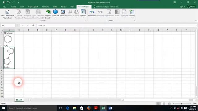 Chem Draw Excel part 1 смотреть онлайн