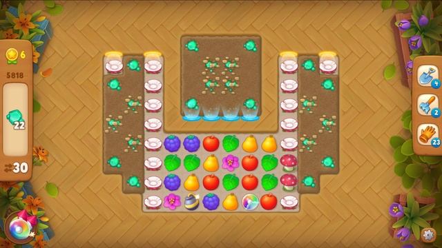 Gardenscapes Садовник Остин #557 (уровни 5812-5823) Швейный станок, пошив Парусов и проблемы у Шона смотреть онлайн